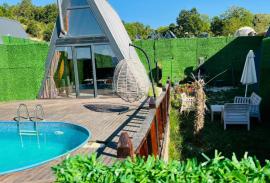 Sapanca Uzunkum 1+1 Ahşap Bungalov - Muhafazakâr Konsepti ve Jakuzi