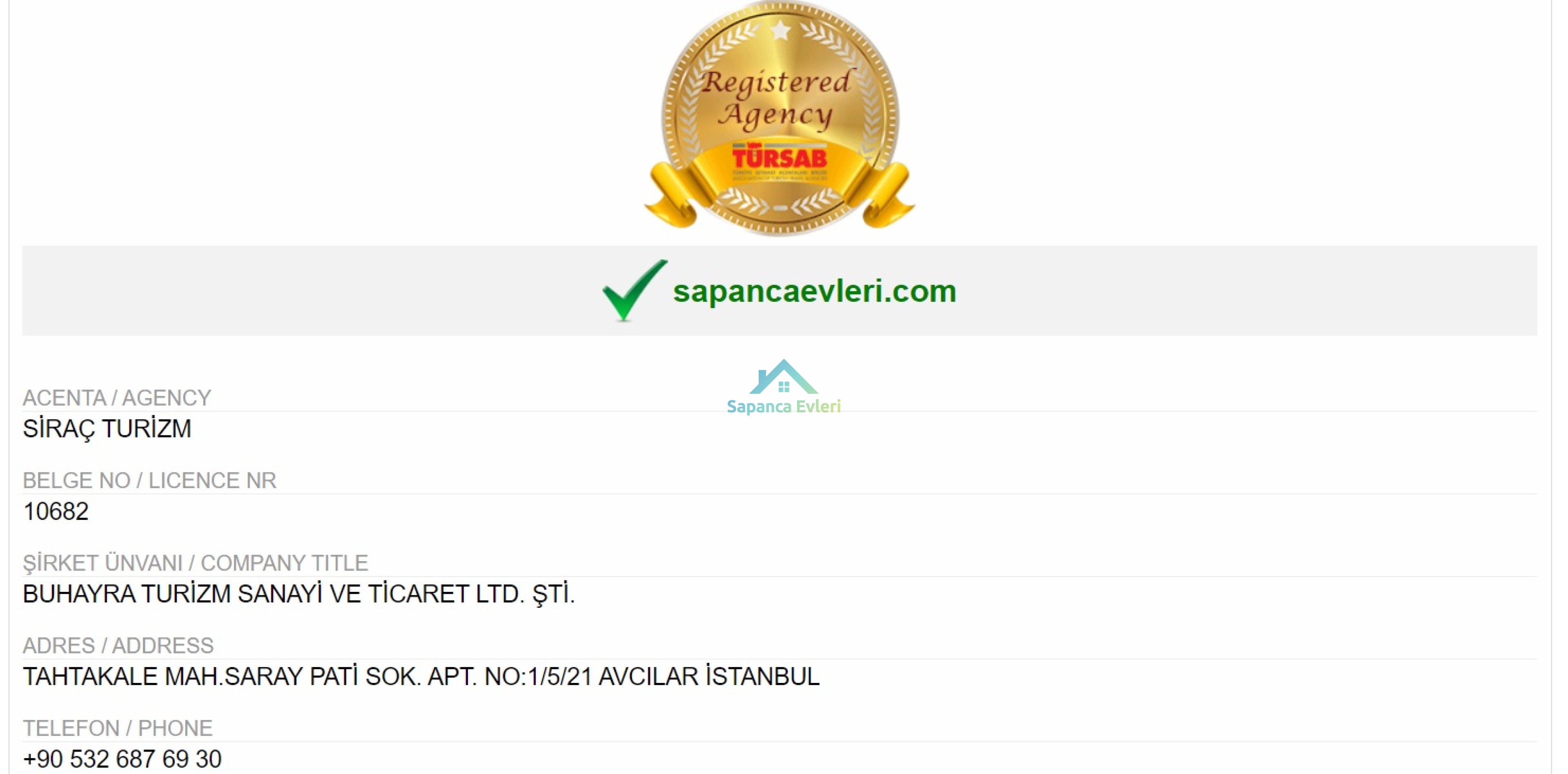 Sapanca'da TÜRSAB Güvencesiyle Villa Kiralayın